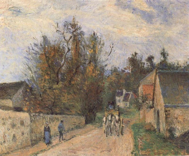 Camille Pissarro The Mailcoach The Road from Ennery to the Hermitage china oil painting image